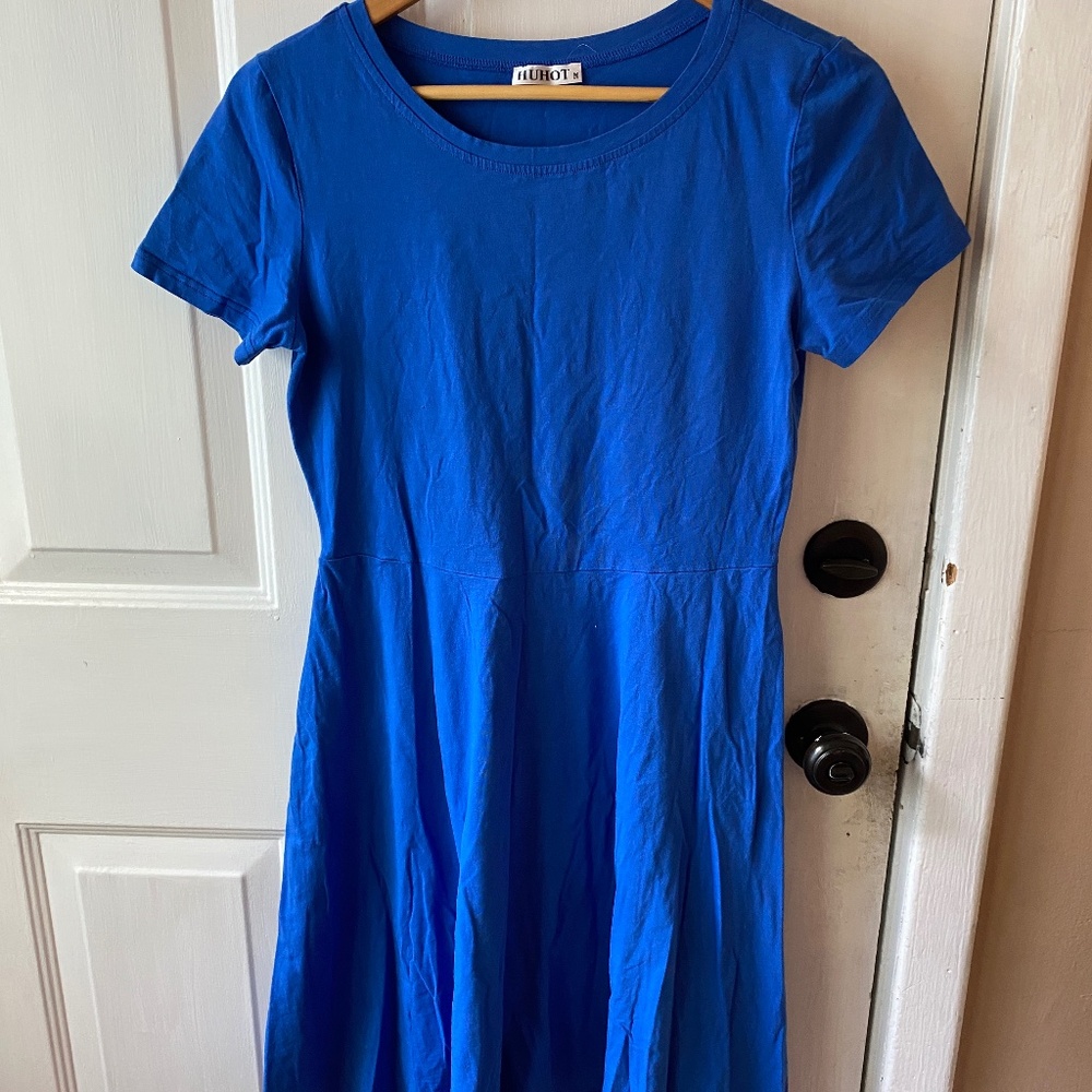 BLUE TSHIRT DRESS M